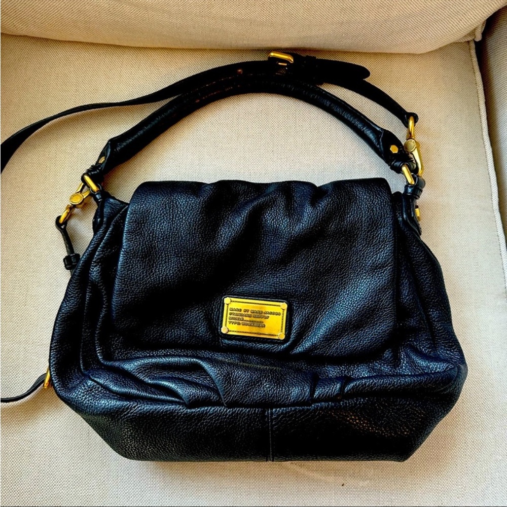 Marc By Marc Jacobs Classic Lil Ukita Black Leather Shoulder Bag